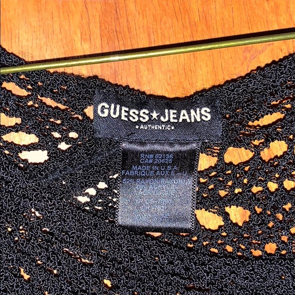 Guess Black pullover crocheted shawl - Picture 2 of 3